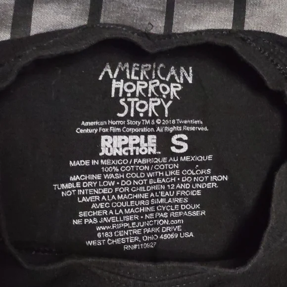 Ripple Junction Black American Horror Story Tee - Picture 2 of 11